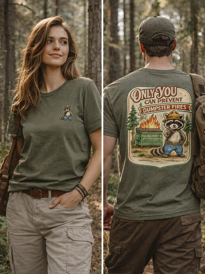 Dumpster Fire Raccoon T Shirt product image (1)