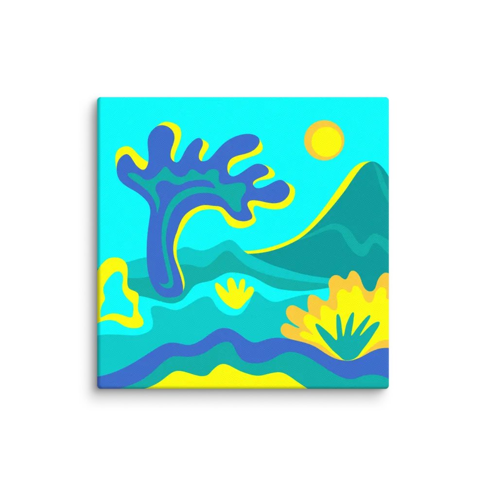 Vibrant Nature Canvas Print - Abstract Landscape No. 8 product image (1)