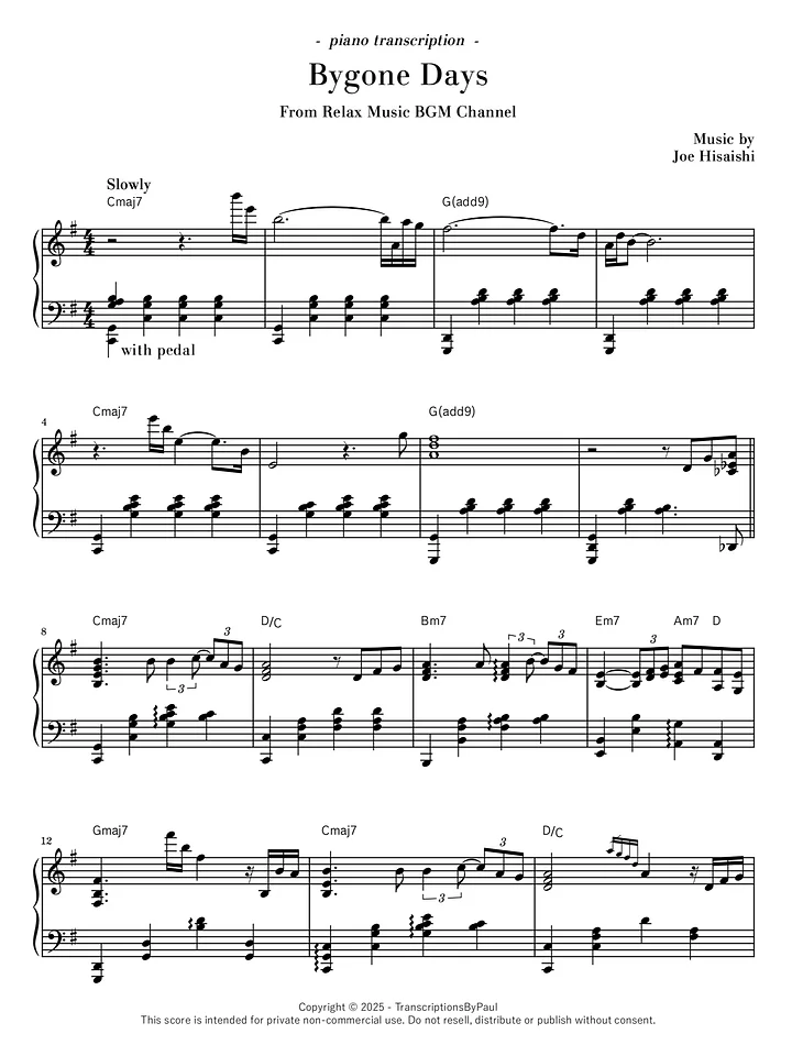 Bygone Days - Relax Music BGM Channel product image (1)