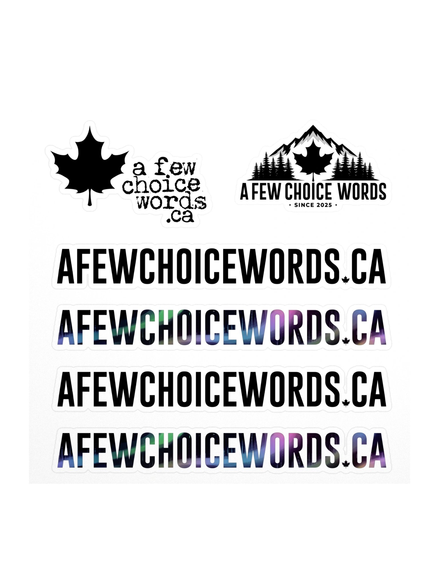 STICKERS - A FEW CHOICE WORDS product image (1)