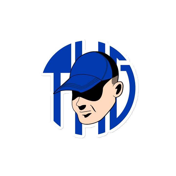 Blue THG logo Magnet product image (2)
