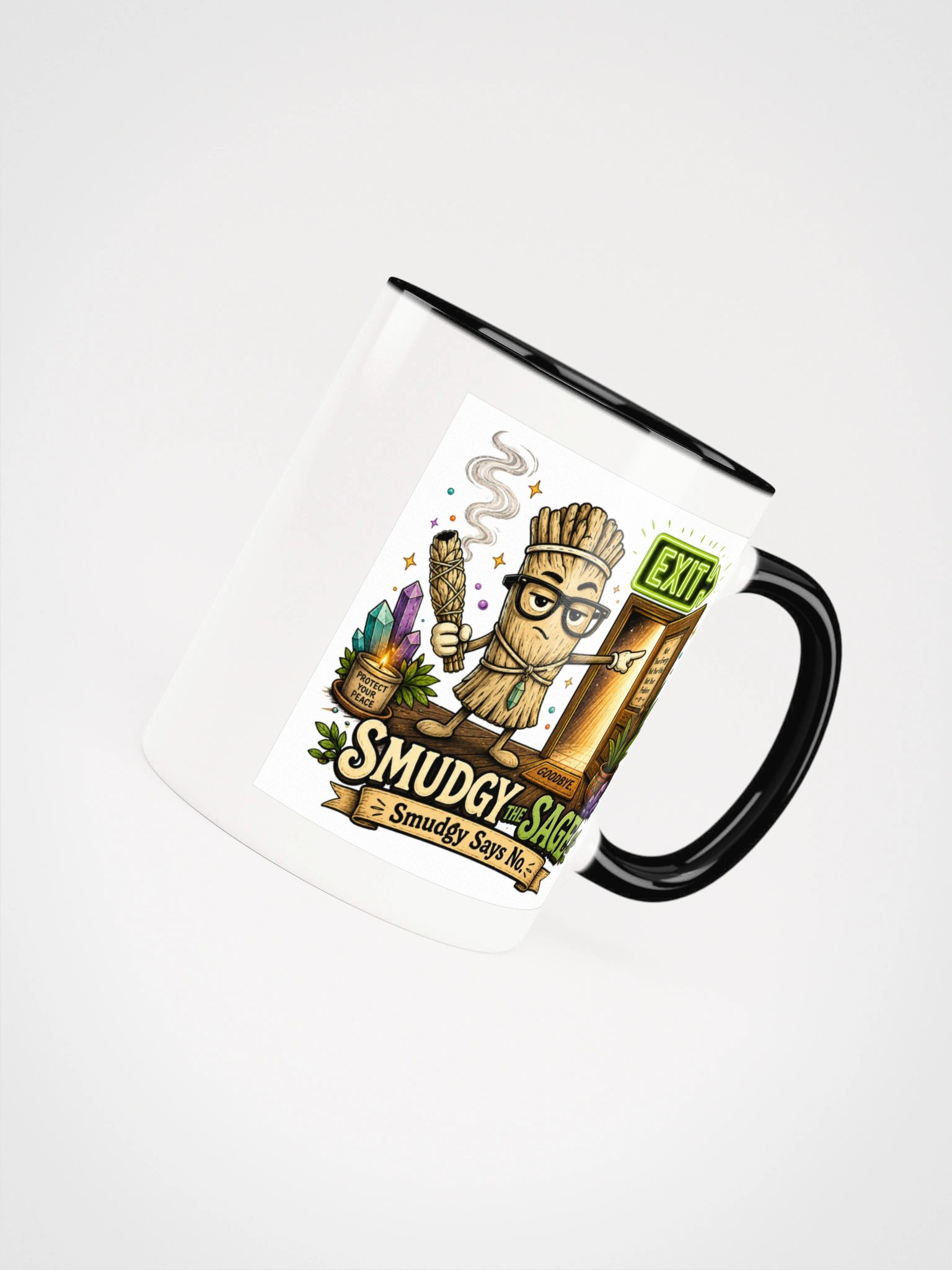 Smudgy Says No | Sarcastic Spiritual Ceramic Mug product image (68)