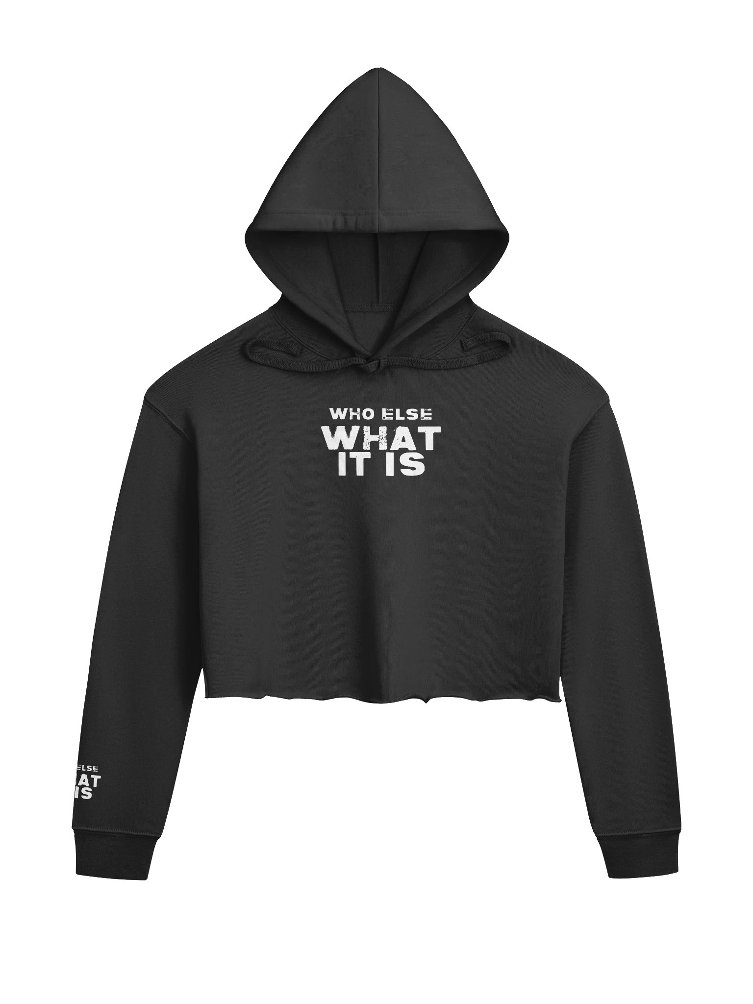 Who Else What It Is Grunge Crop Hoodie product image (1)