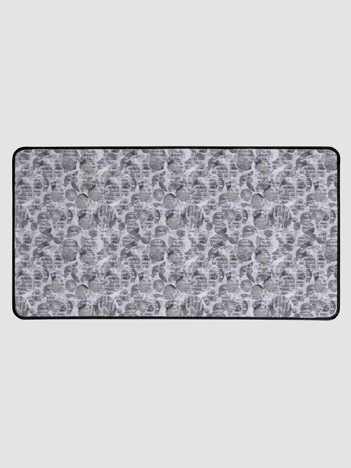 Indigo inscriptions Desk Mat product image (1)