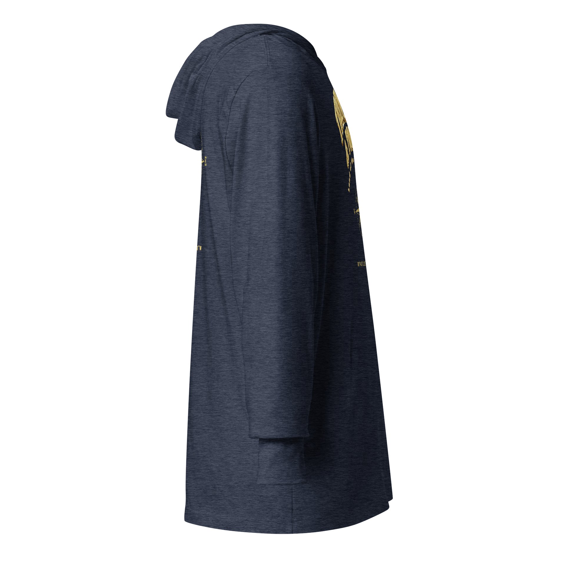 Compass - Trinidad and Tobago - Vintage Gold | Unisex Hooded Long Sleeve Tee product image (18)