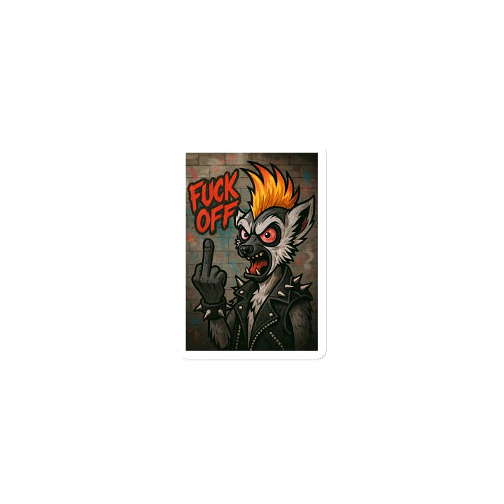 Lemur FU Die-Cut Magnets product image (1)