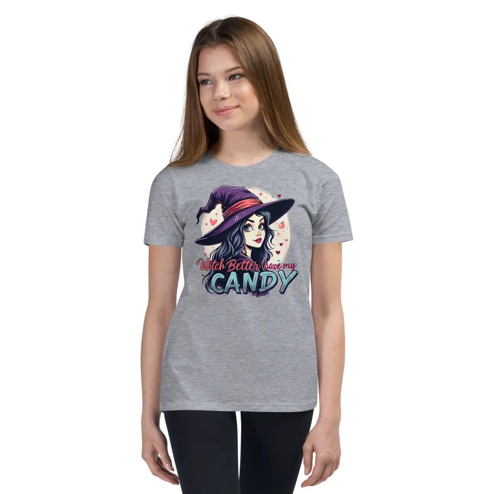 Witch better have my candy Youth T-Shirt product image (17)