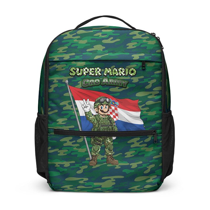 Super Mario CRO Army All-Over Print Utility Backpack product image (1)