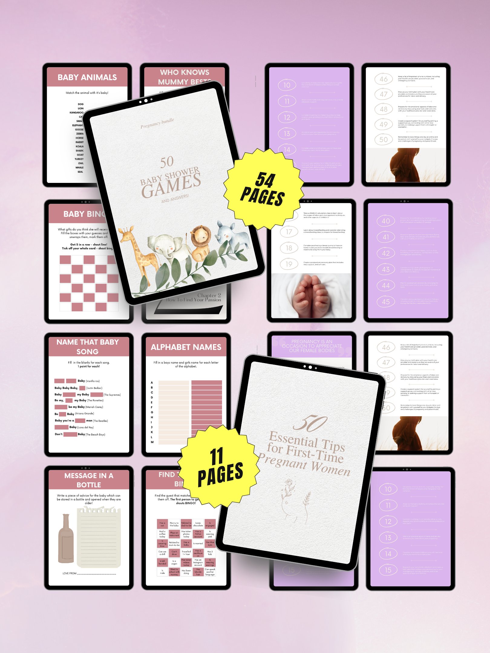 Pregnancy eBook Bundle | 7 Digital Products for New Moms | MRR PLR Bundle product image (7)