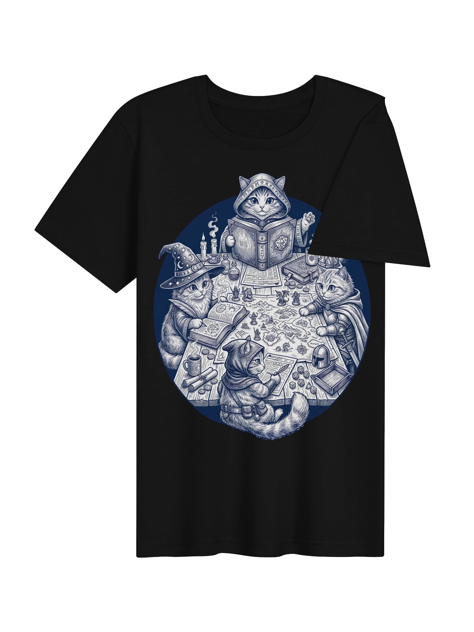 Dungeons and Cats Tee | Tabletop Gaming Cat Shirt product image (19)