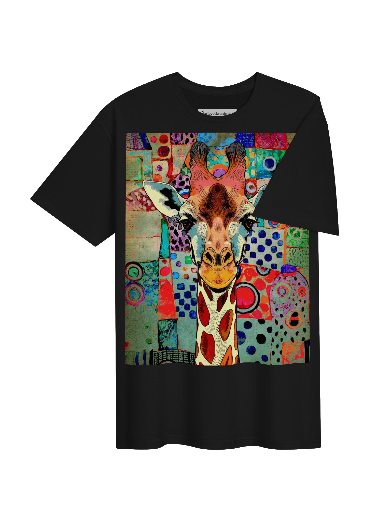 Mosaic Giraffe Graphic Tee product image (37)