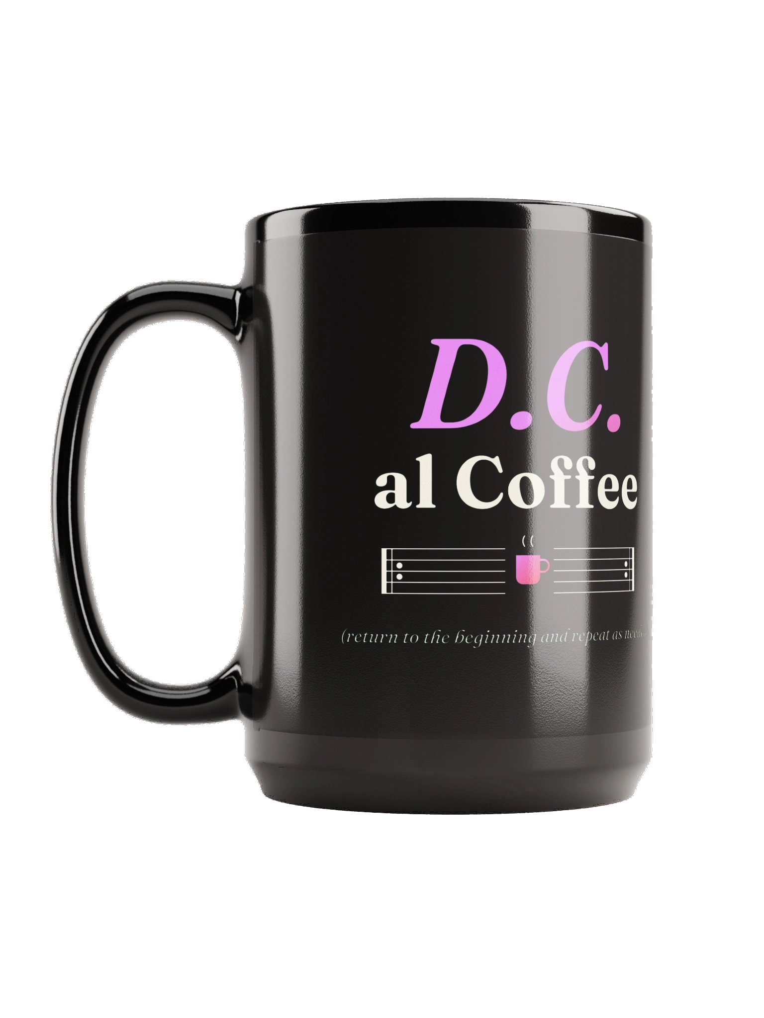 D.C. al Coffee Mug - Black product image (1)