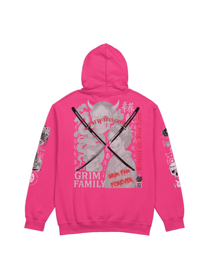 GRIM FAM — TATTOO INK SERIES — "BLOOD & HONOR" - #1 *exclusive drop - Black / Pink / Grey / Blue / Crimson Red and more product image (2)