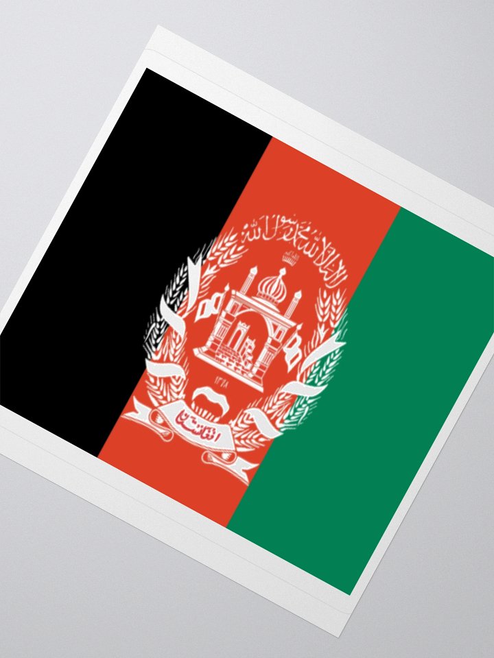 Exclusive Afghanistan Flag Kiss-Cut Stickers - High-Quality Vinyl, Multiple Sizes product image (4)