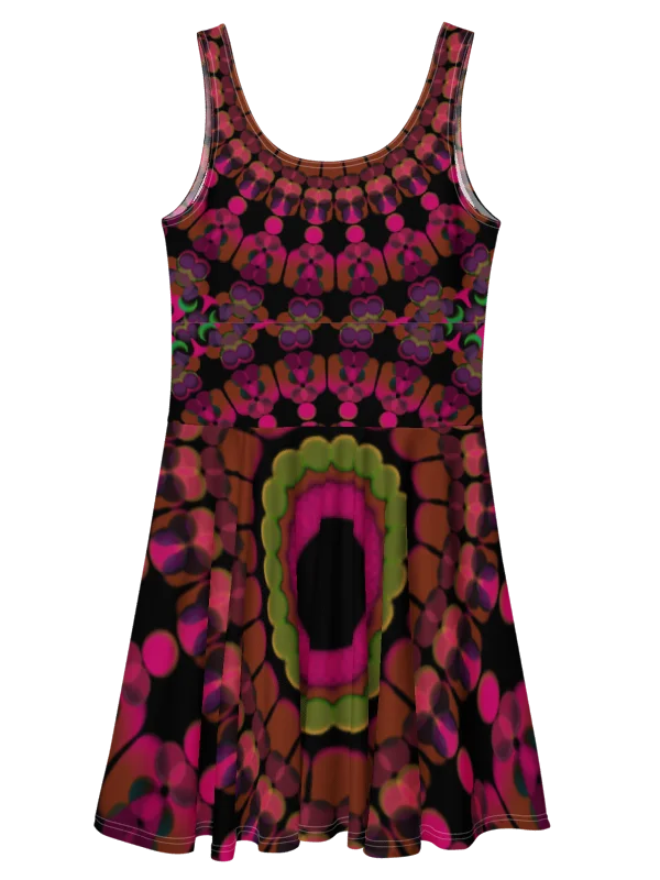 Midnight Bloom Mandala – All-Over Print Skater Dress product image (5)