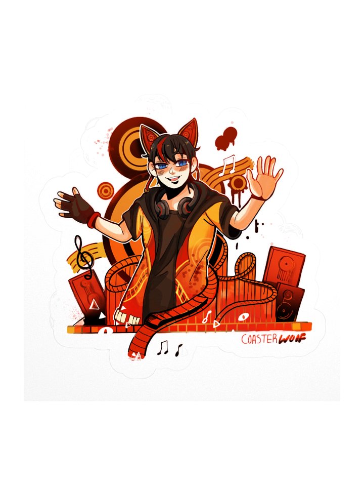 Coaster metro thrill vibes Sticker product image (3)