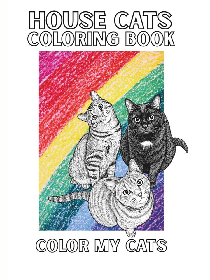 House Cats Coloring Book: Color My Cats product image (1)