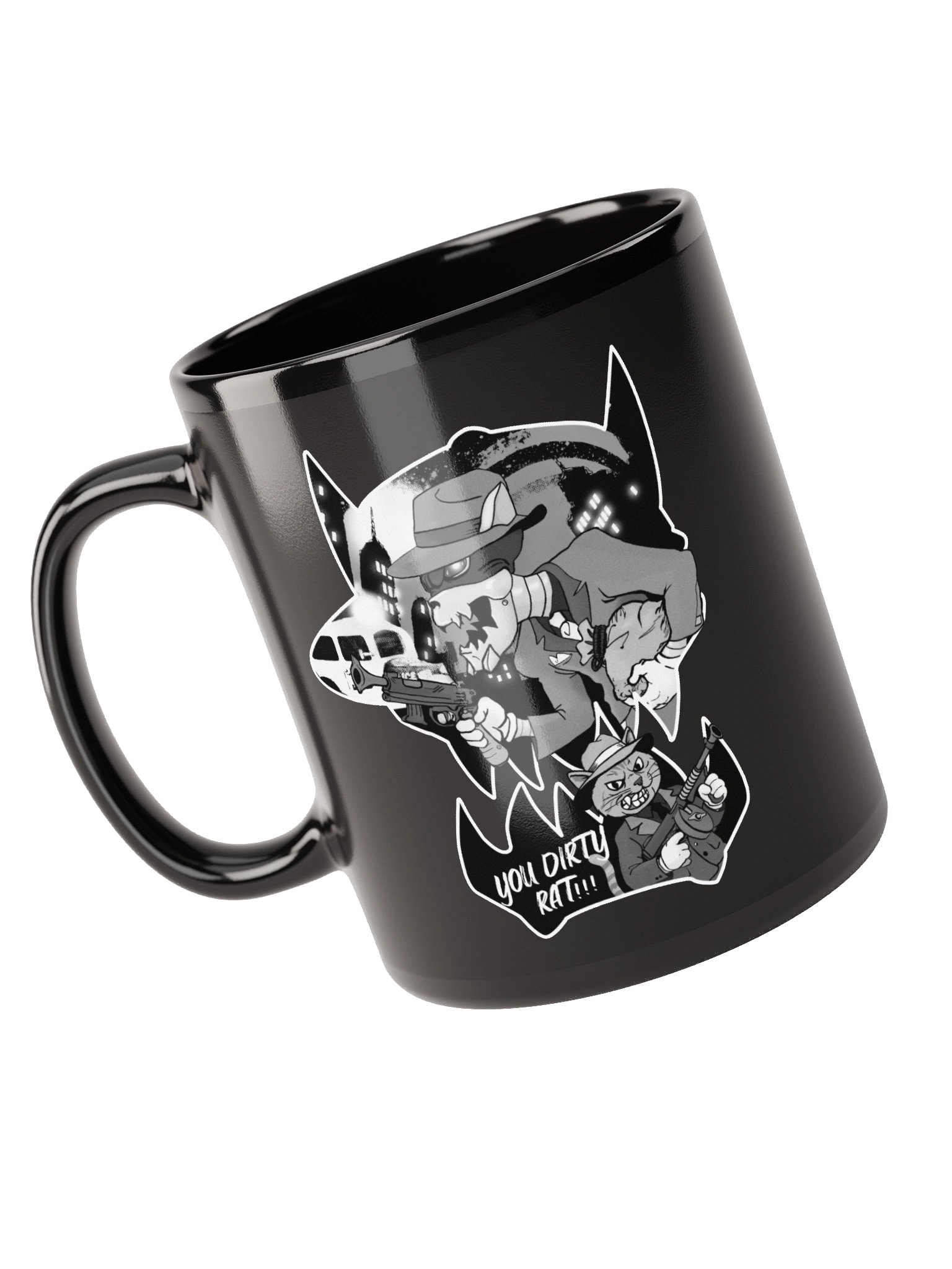 Mobster Kats Black Glossy Mug product image (1)