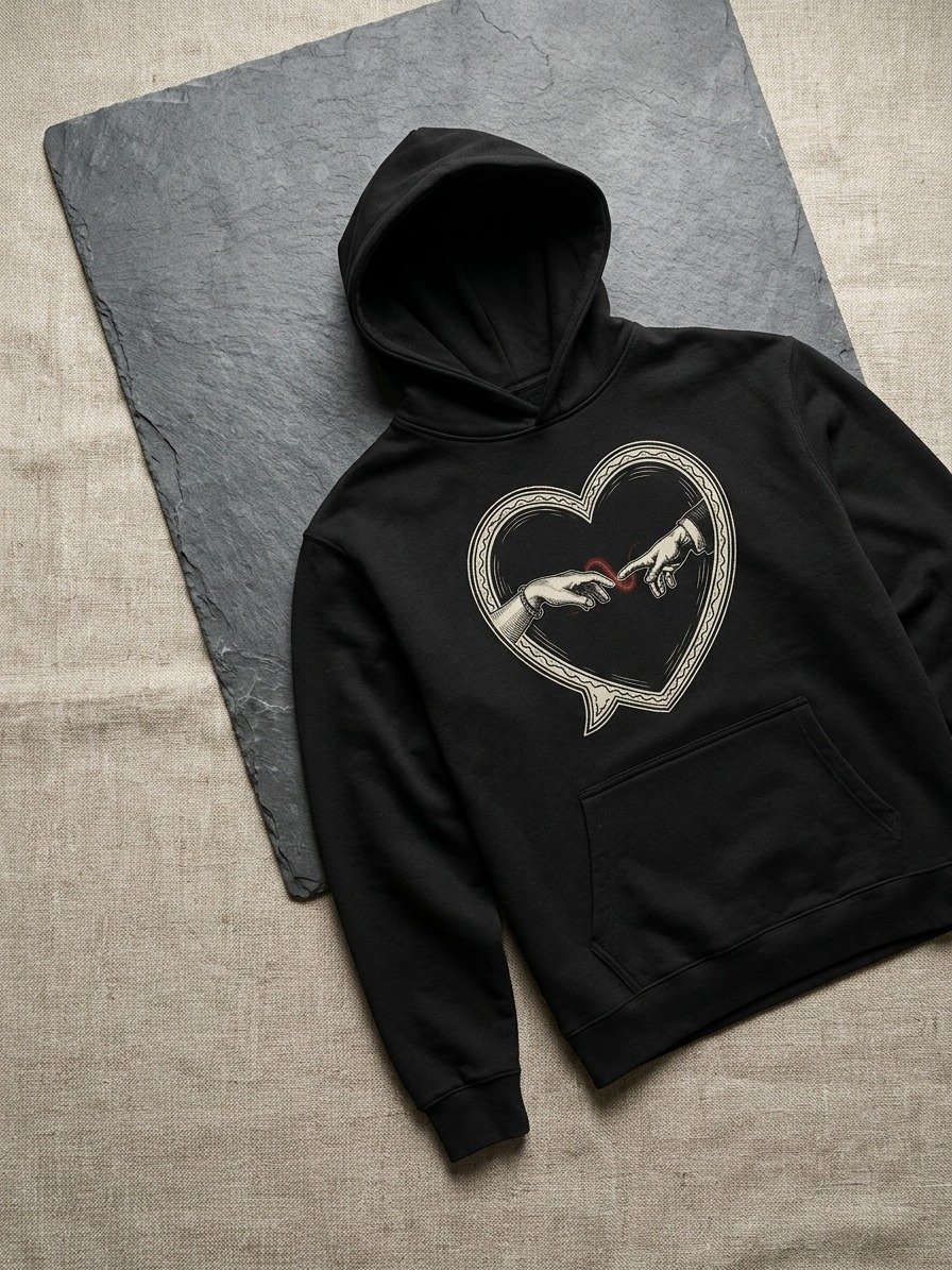 Long Distance Connection Hoodie – Subtle LDR Gift for Couples product image (3)