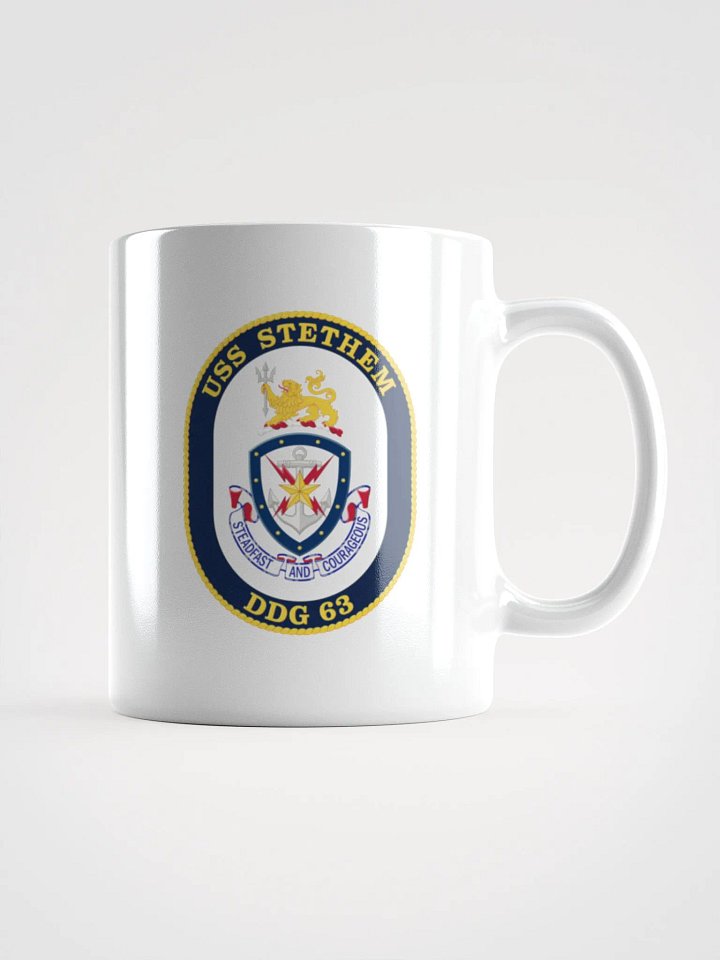 USS Stethem DDG 63: White Coffee Cup product image (1)