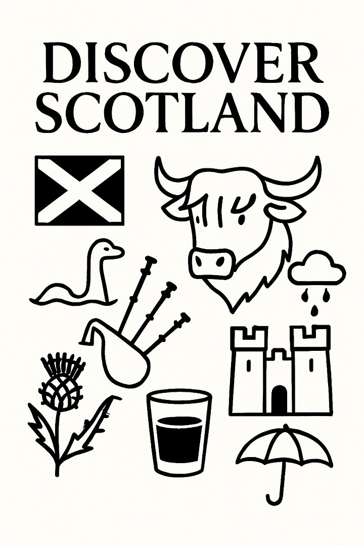 Free “Discover Scotland” Poster – European Wall Art Printable (A4 & US Letter PDF) product image (2)