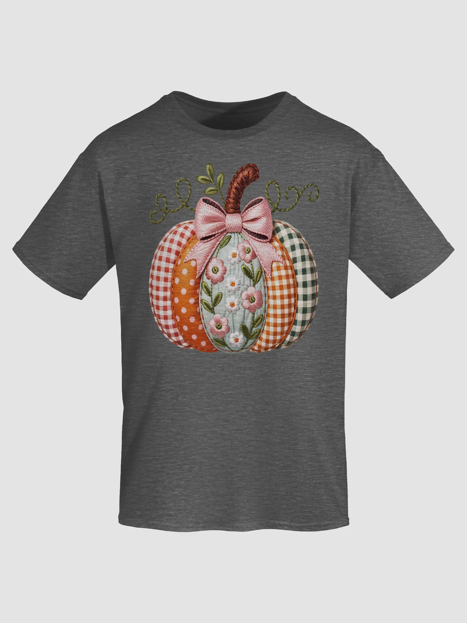 Patchwork Pumpkin Graphic T-Shirt product image (81)