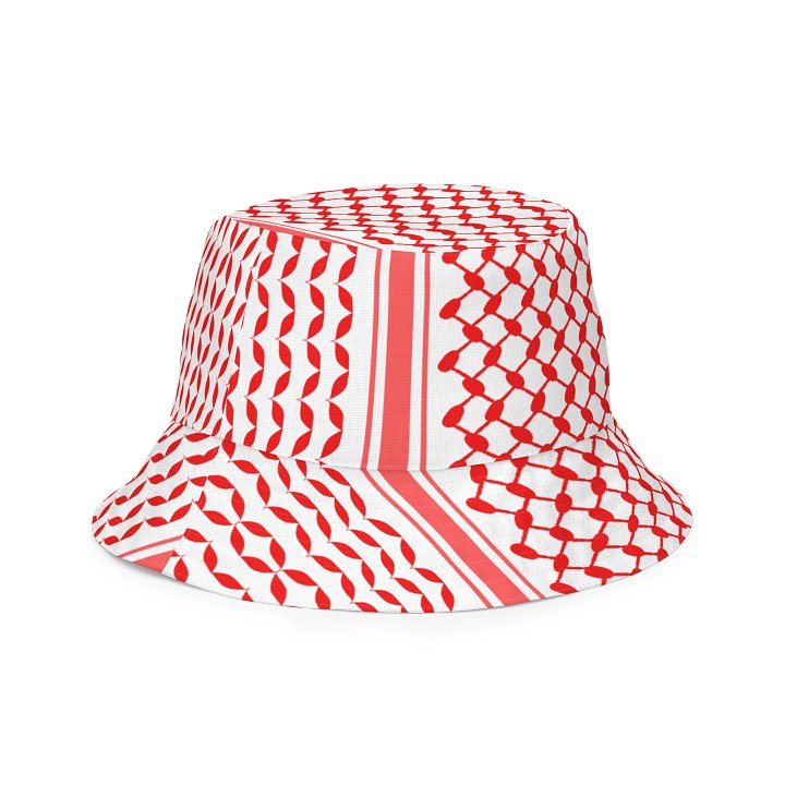 Red Keffiyeh Bucket Unisex Hat product image (2)