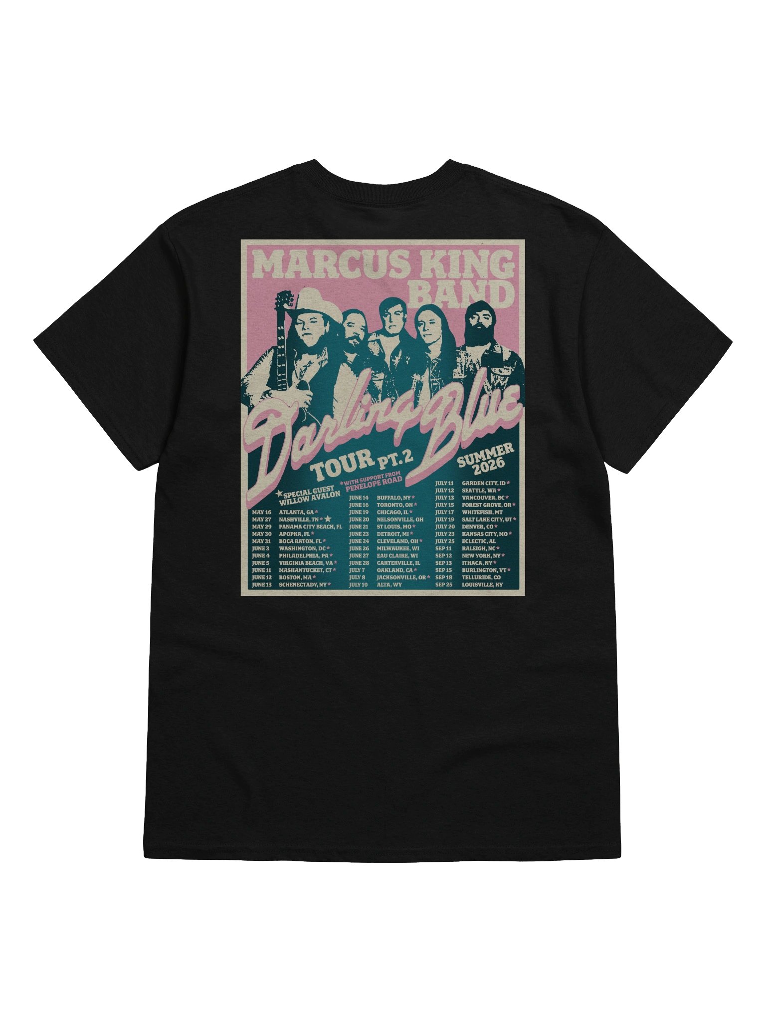 Marcus King Band Darling Blue Summer Tour 2026 Tshirt product image (18)