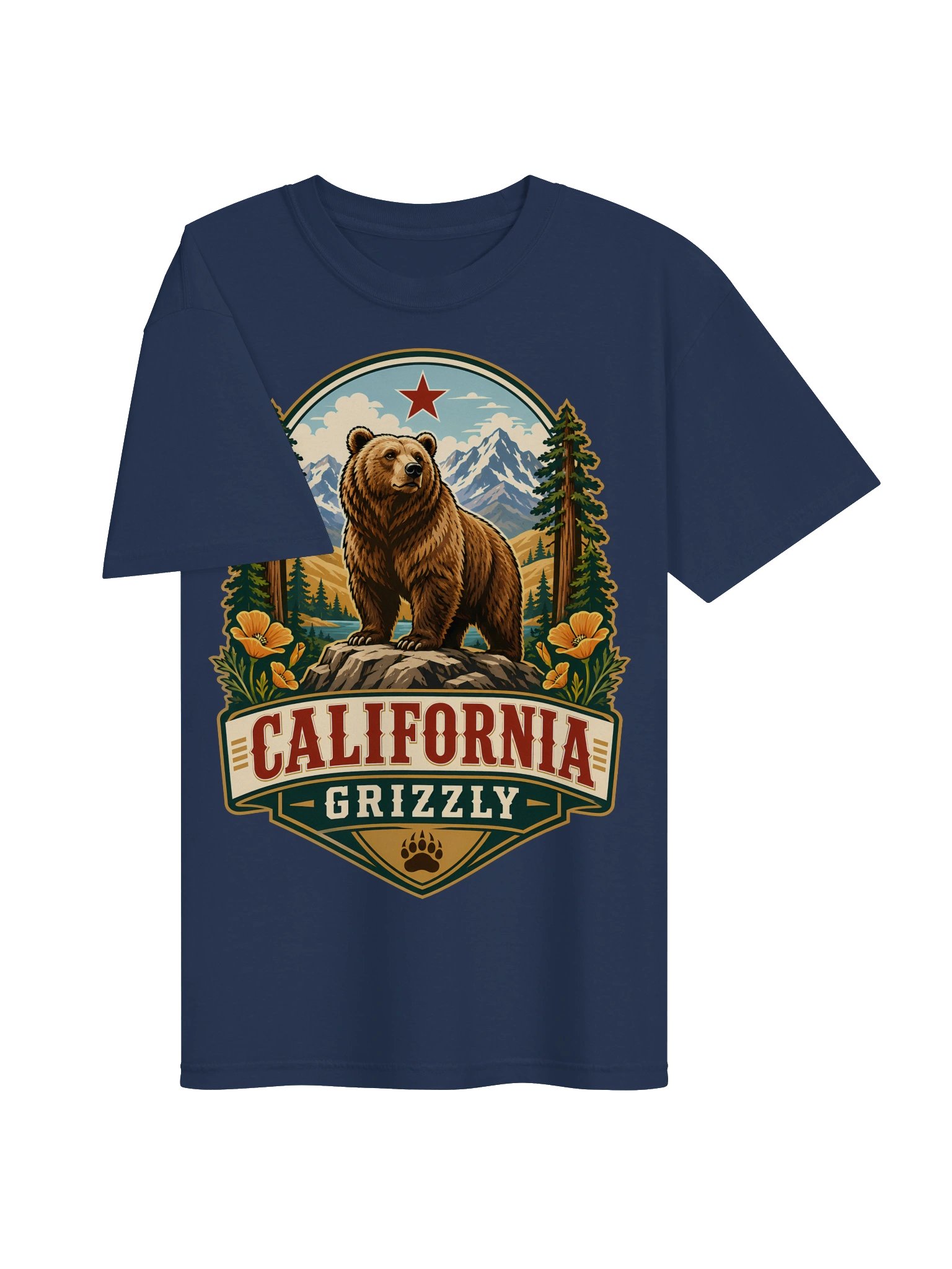 California Grizzly Badge Tee product image (83)