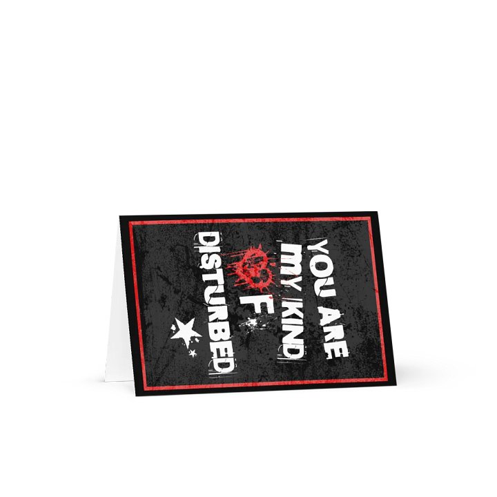 Punk VDay Car - Disturbed Greeting Card product image (1)