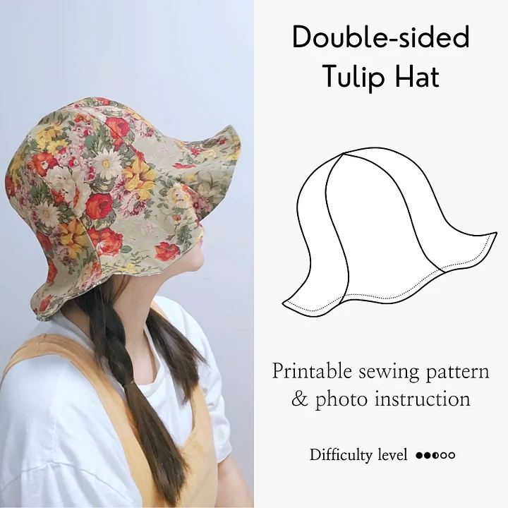 [PDF] 3 Hat Styles making DIY full size download print PDF file product image (2)