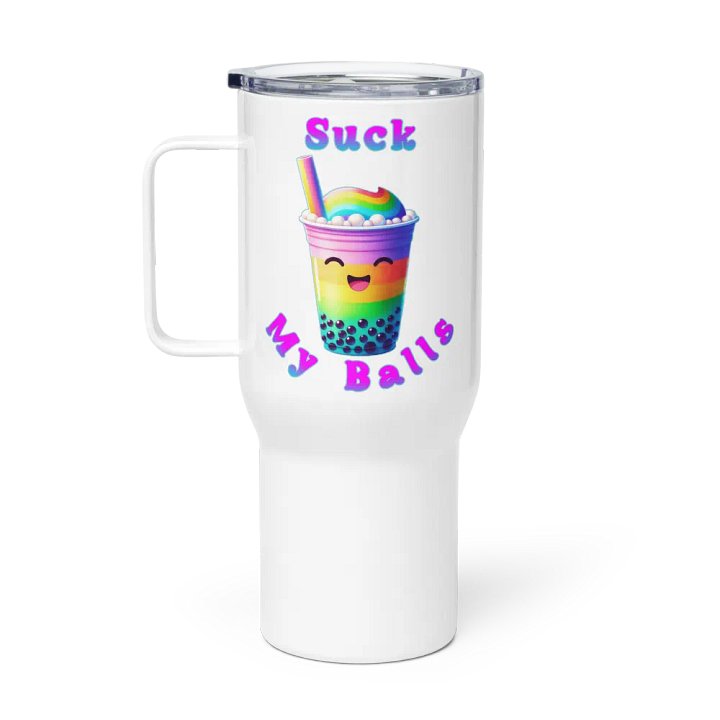 Rainbow Boba Delight Travel Mug product image (1)