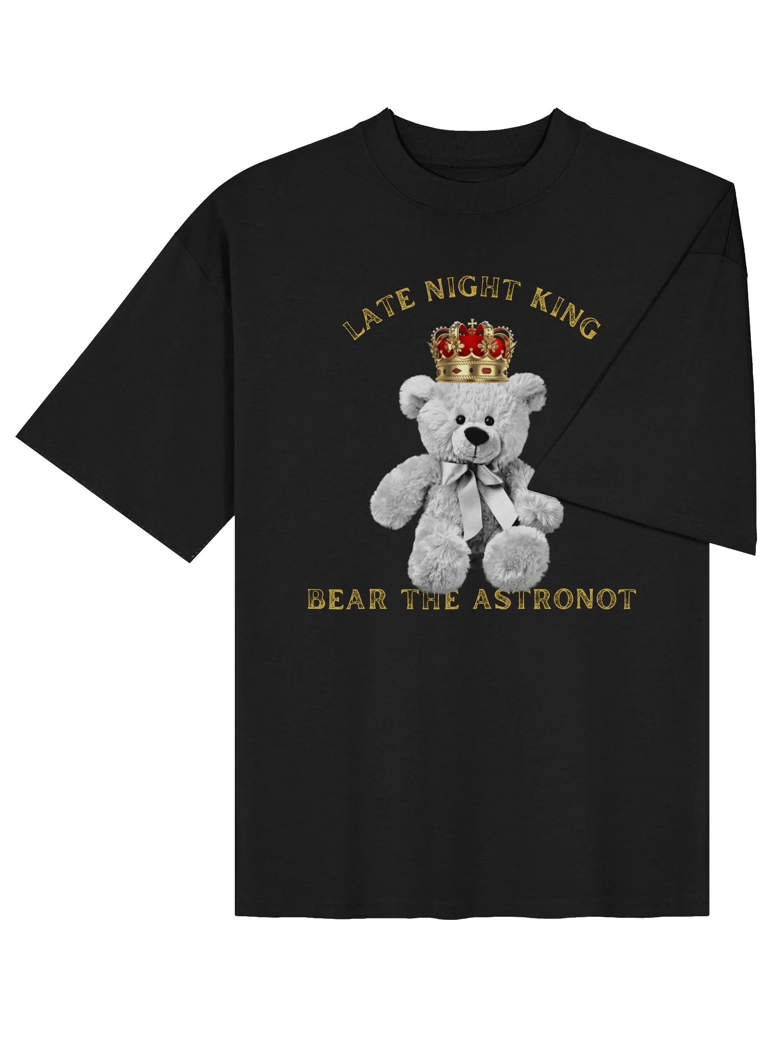 Bear the Astronot Late Night King Teddy Oversized T-shirt