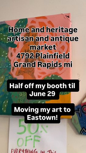 Hey gang I’m moving markets this summer! Pretty soon my work will be available for sale at the brand new (not open yet) River...