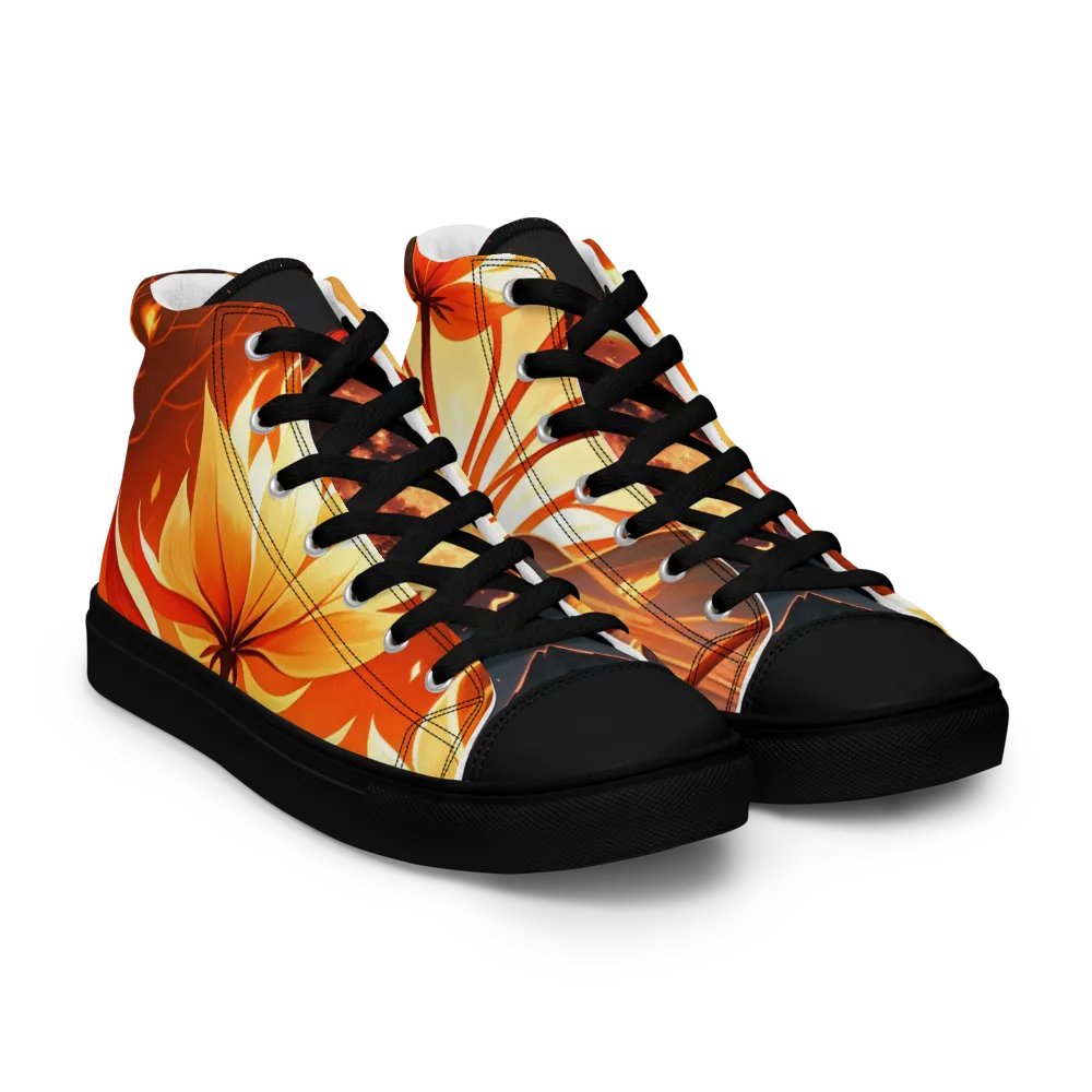 Floral Flame High Tops (Fire Element Inspired) product image (12)