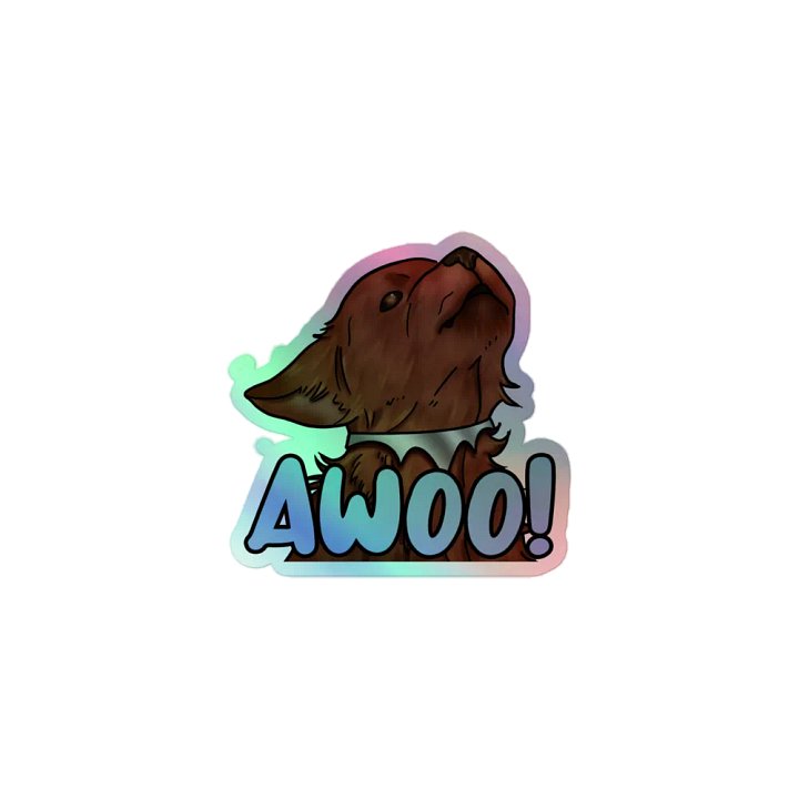 AWOO! Holographic Wolf Sticker Sheet product image (1)
