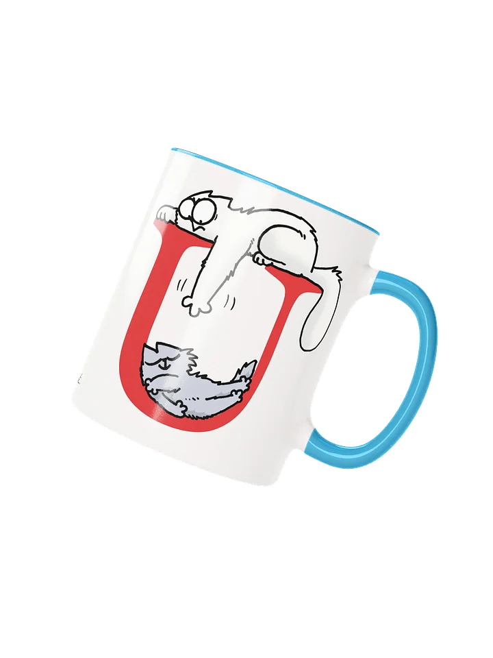 Cat Monogram Mug - U product image (1)