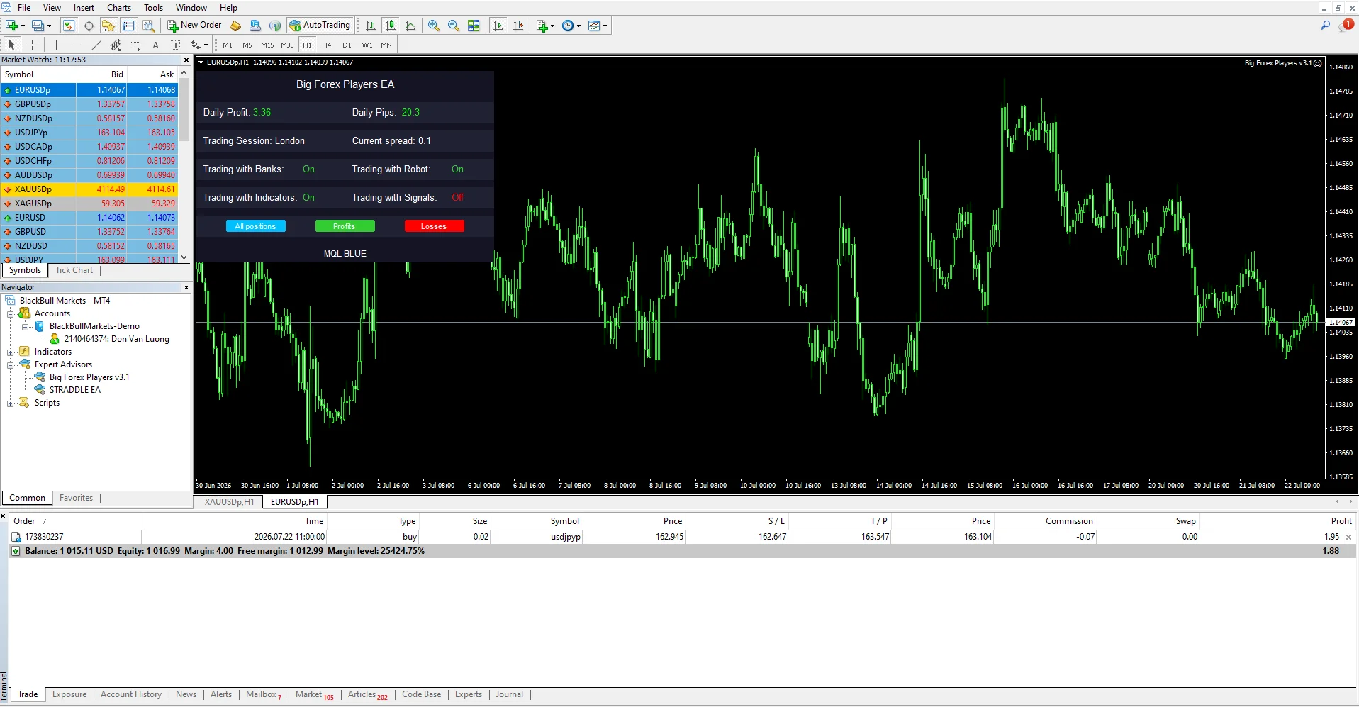 Big Forex Player MT4 version 3.1 product image (3)