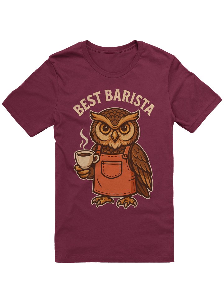 Owl Barista T-Shirt product image (4)