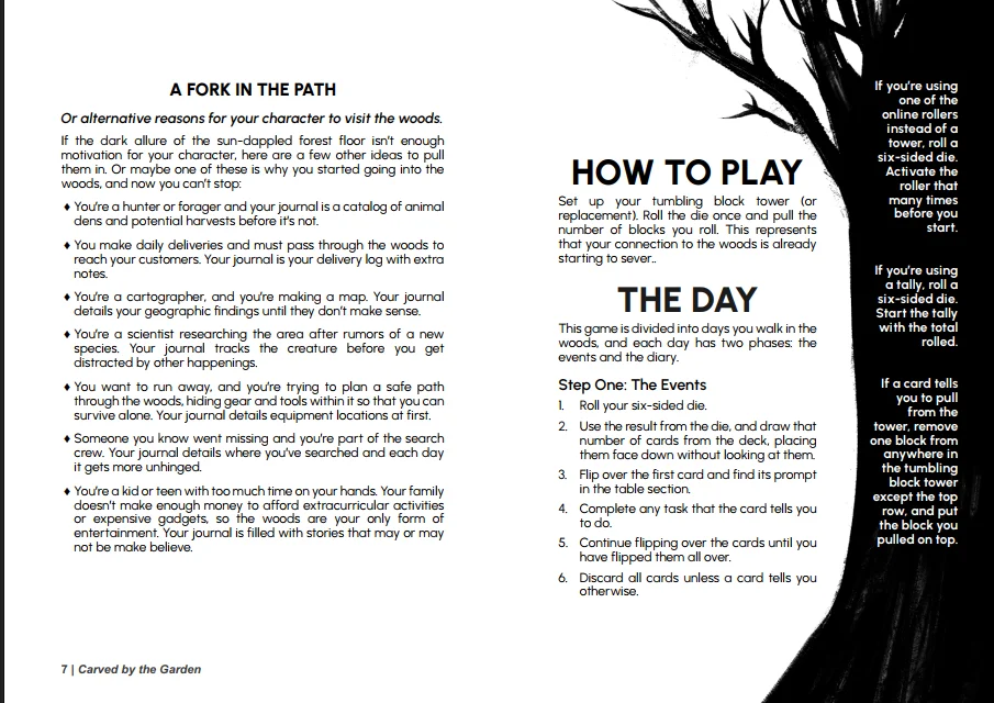 (Digital) Carved by the Garden: a solo folk horror tabletop RPG product image (4)