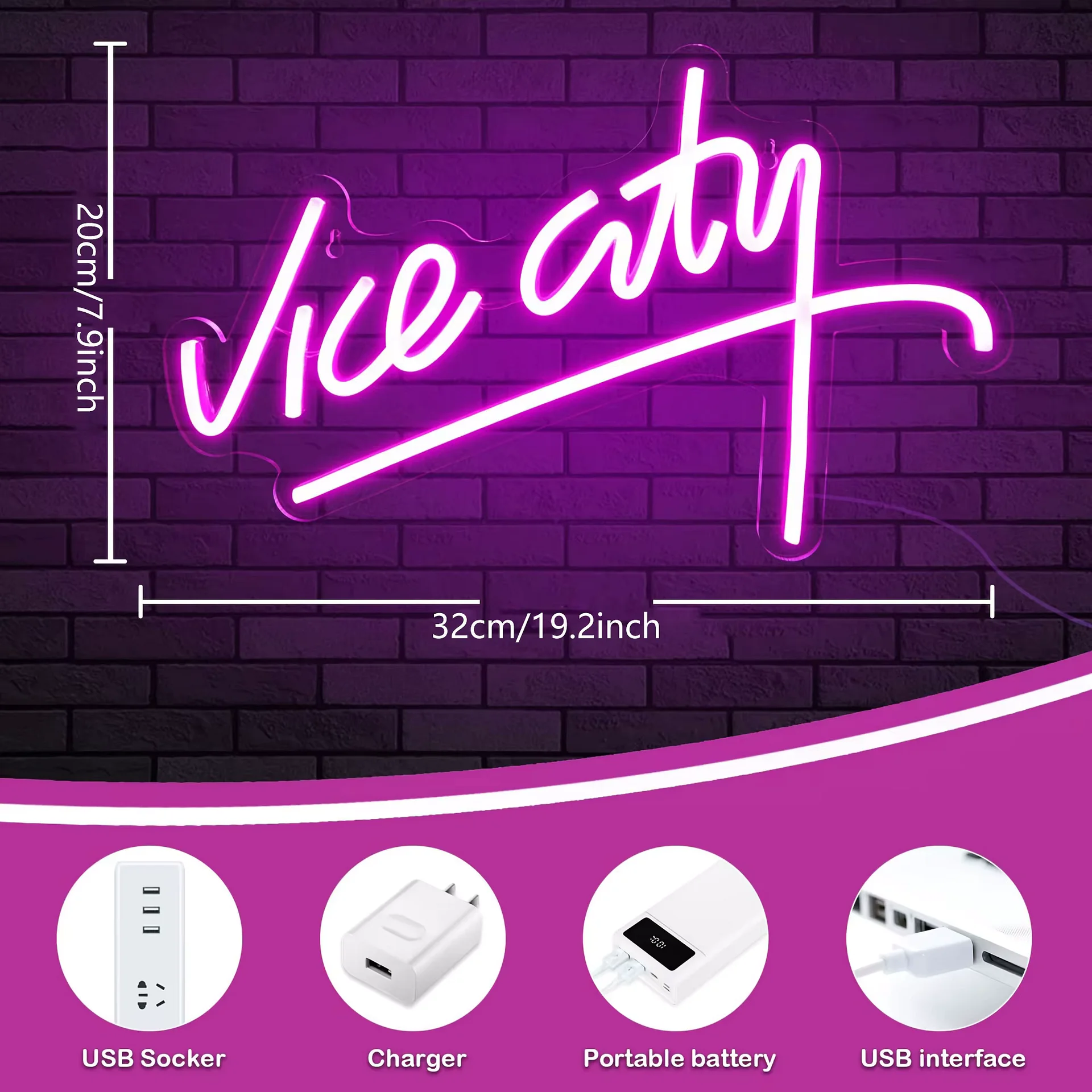 Vice City LED Sign product image (6)