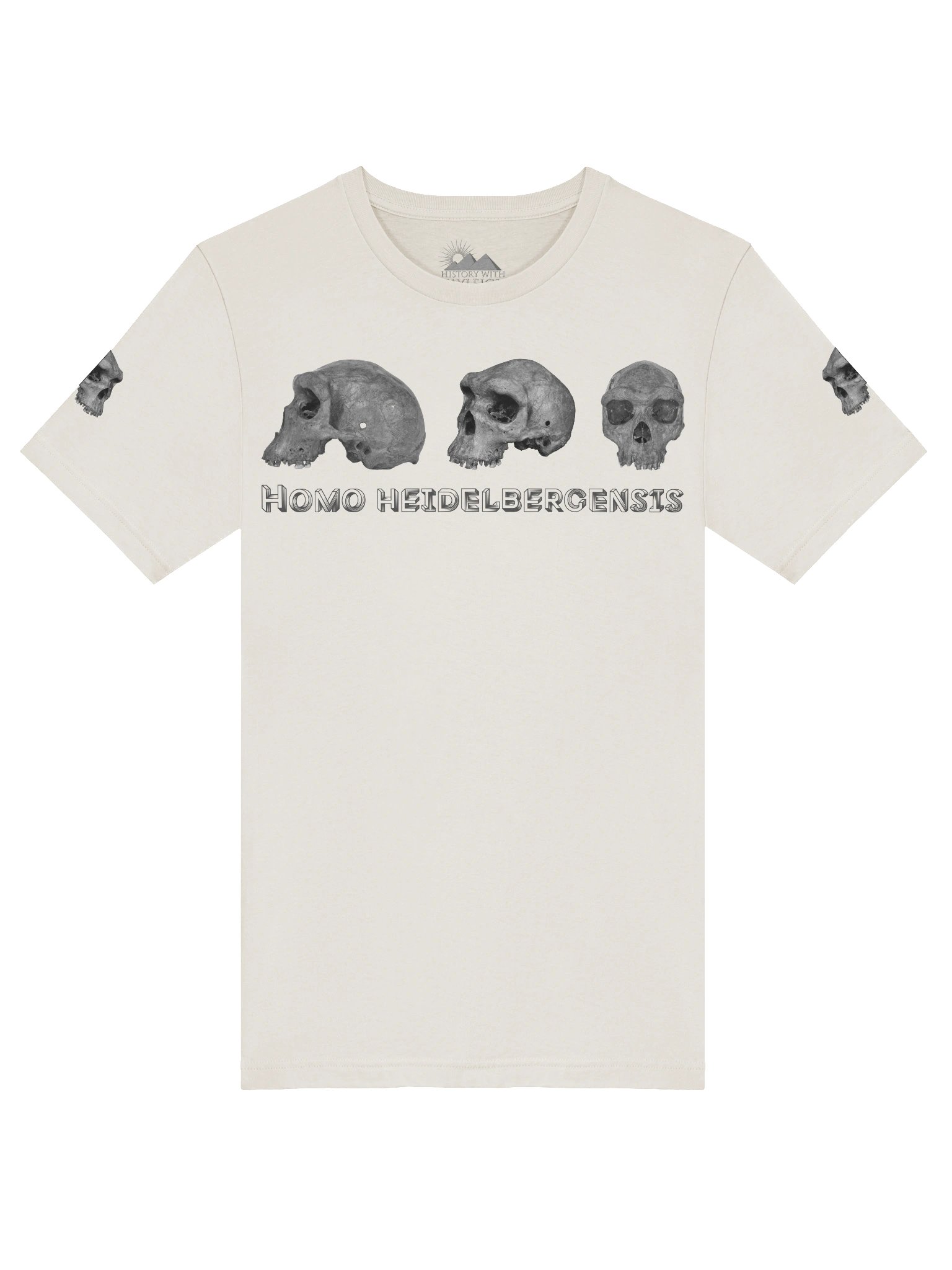 Heidelbergensis Fossil Skull T-Shirt Light product image (29)