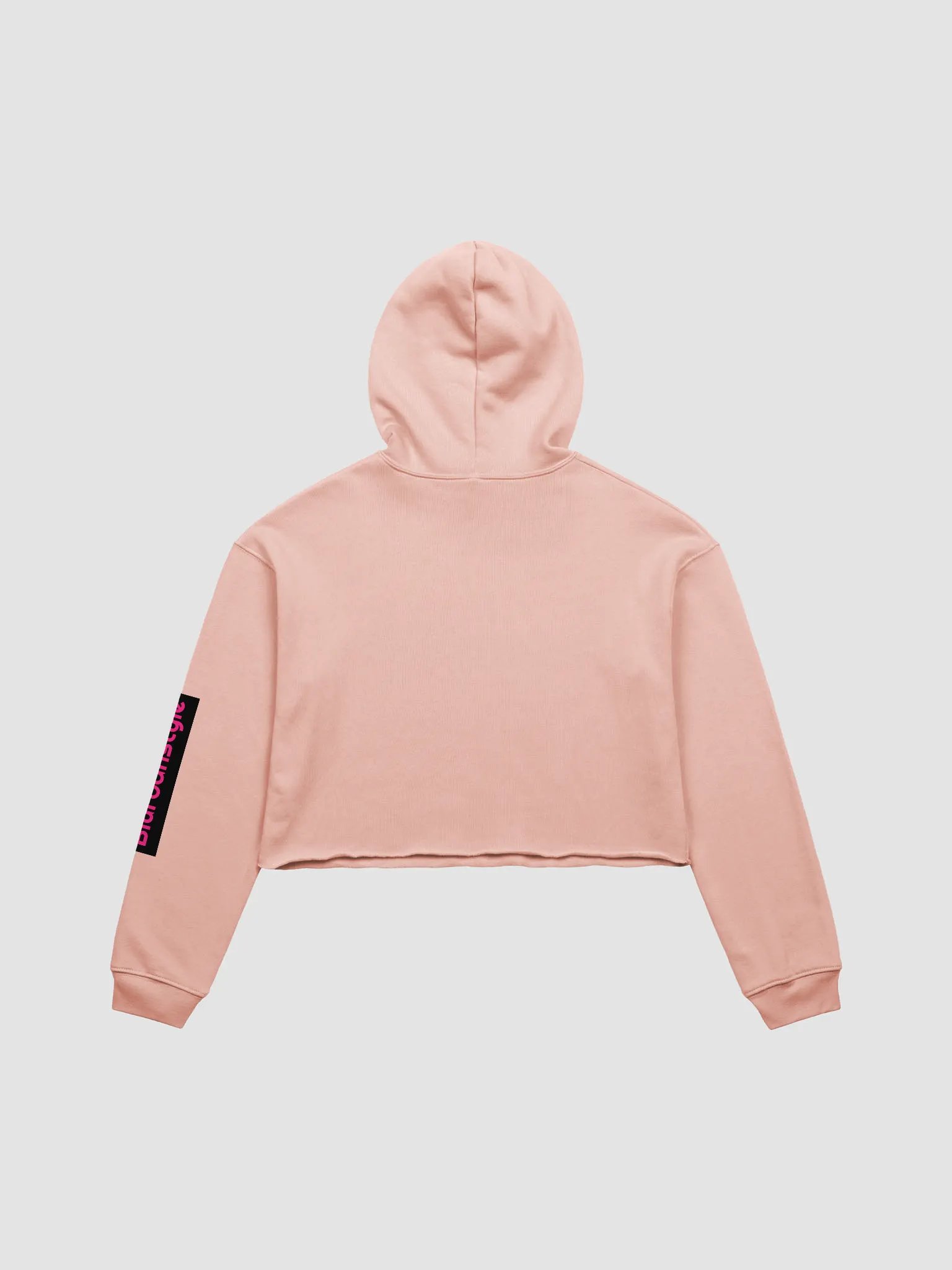 Bi Pink Cursive Crop Hoodie product image (3)