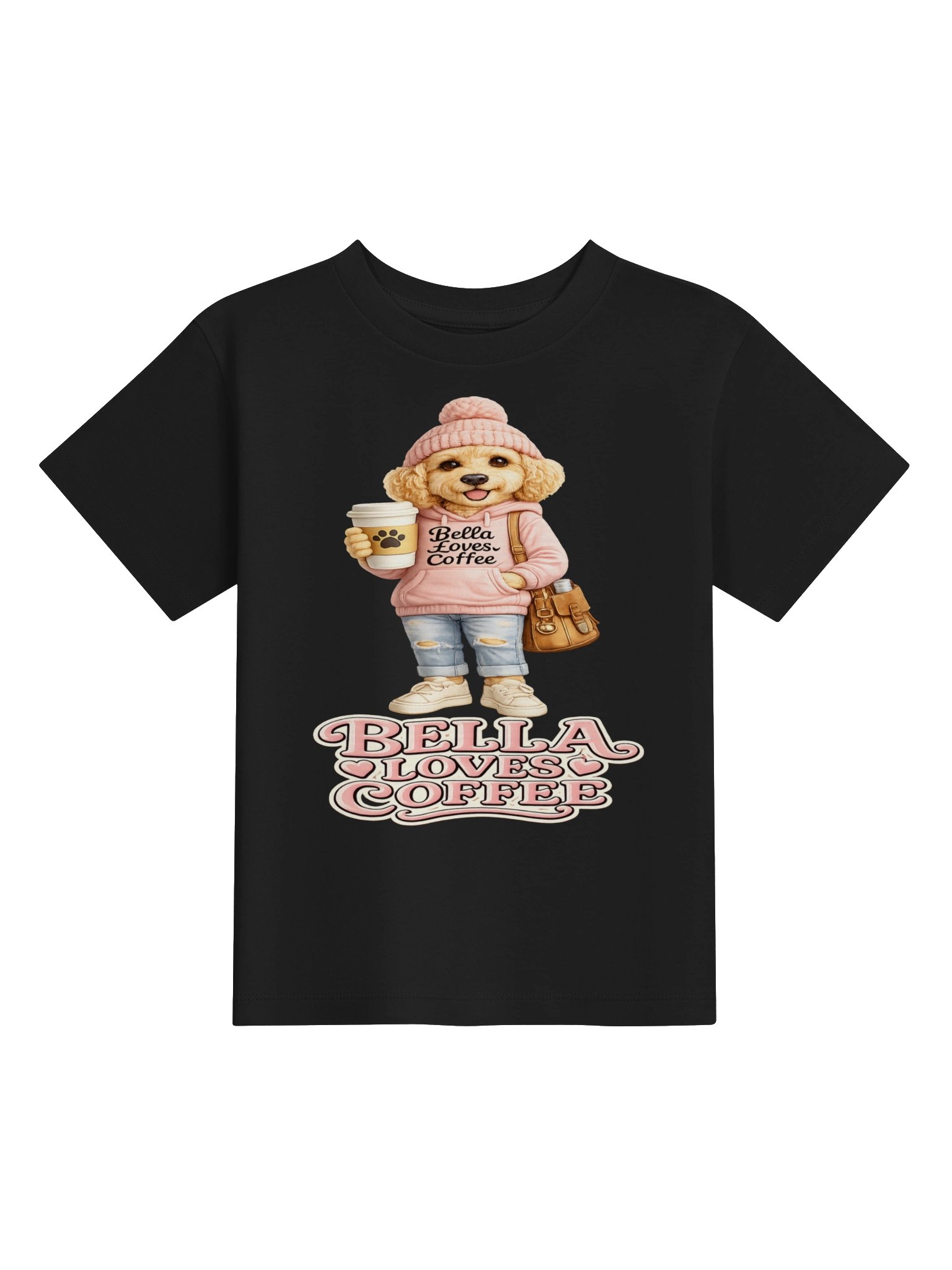 Bella Loves Coffee Toddler Tee product image (1)