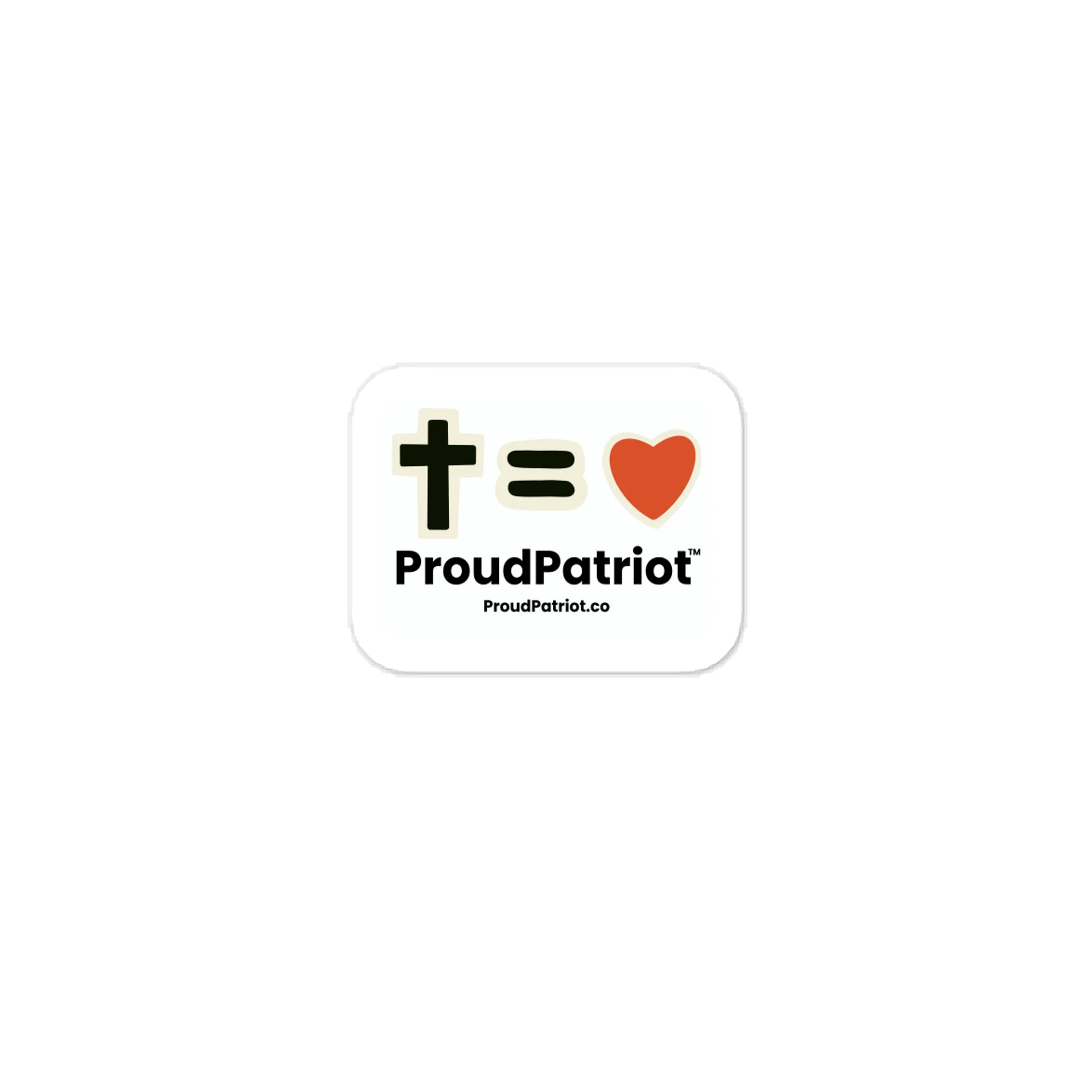 God = Love Vinyl Sticker product image (1)