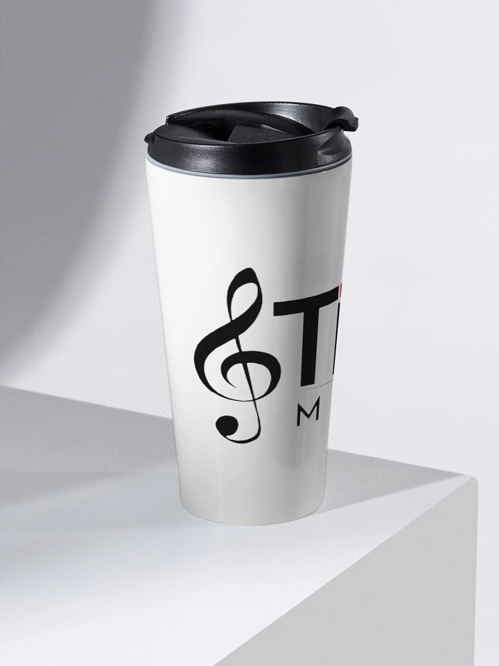 TDS Music 15oz Stainless Steel Insulated Travel Mug with Spill-Proof Lid - Exclusive Musical Design product image (2)