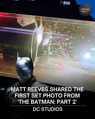 'THE BATMAN: PART 2' is now filming!

#MattReeves shared a first look futuring a snow-covered Gotham and Batmobile

Are you e...