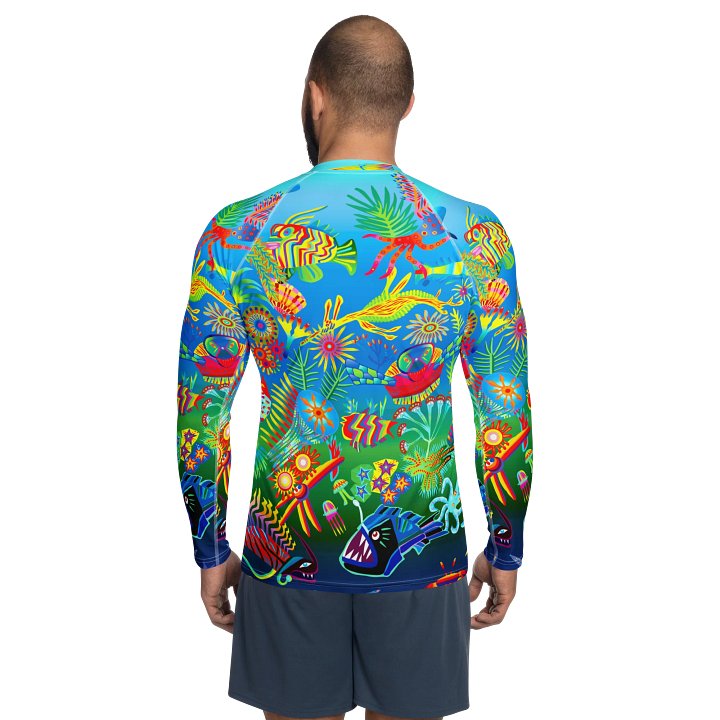 All-Over Print Men's Ocean Rash Guard product image (2)