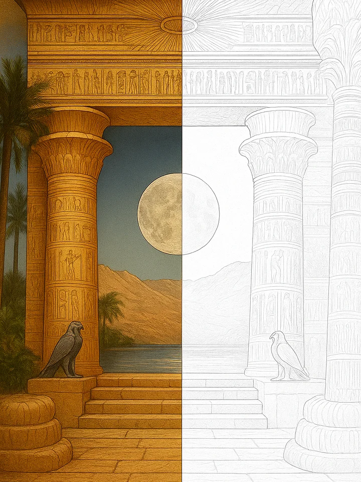 Journey to Ancient Egypt – A Magical Coloring Book for Adults Inspired by the Pharaohs’ Timeless World product image (1)