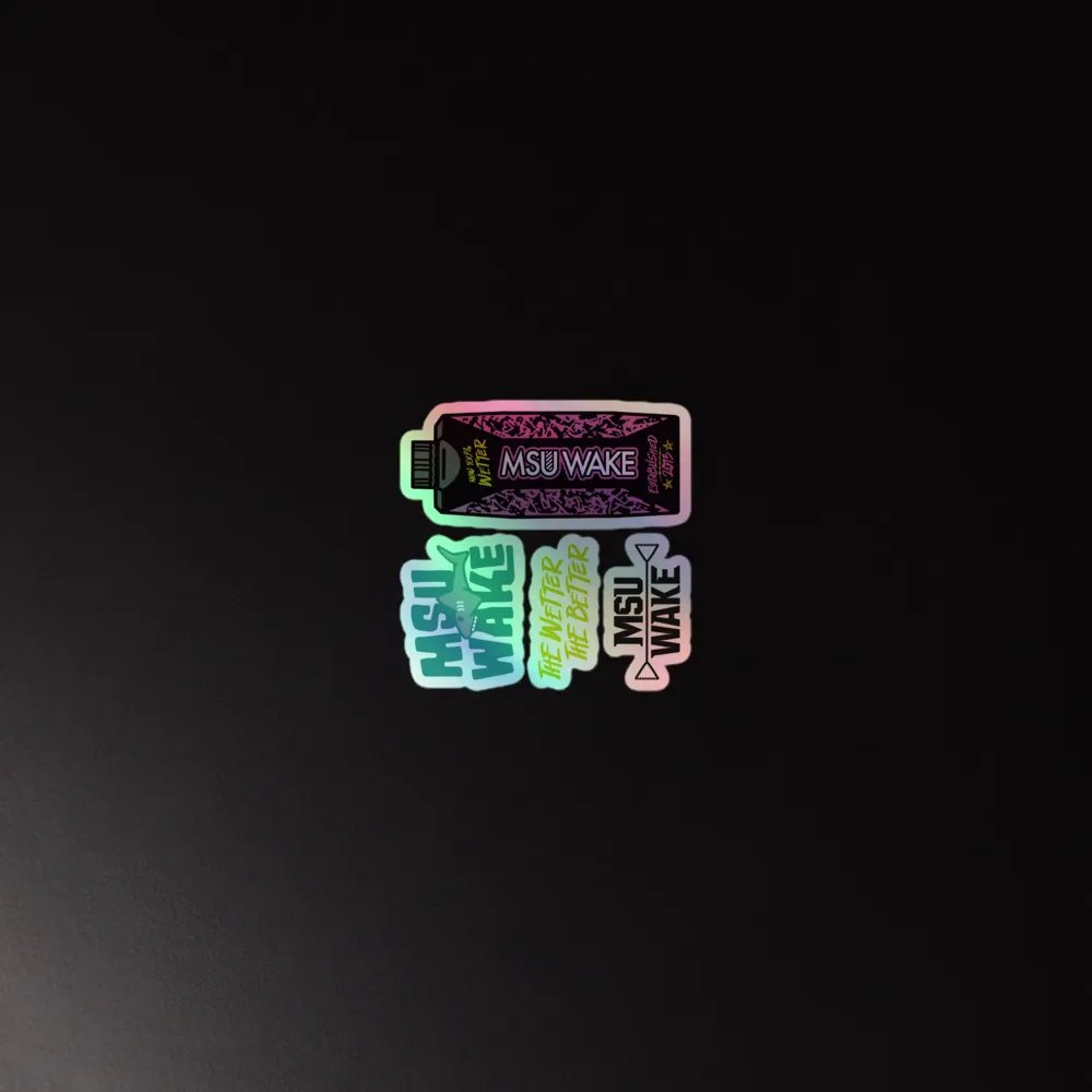 MSU Wake 2024 Holographic Sticker Pack product image (2)